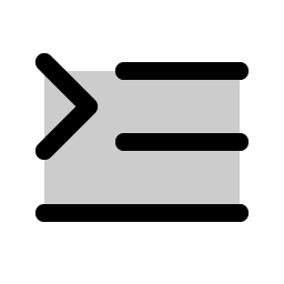 text indent duotone icon