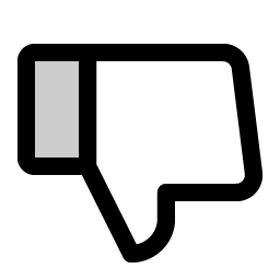 thumbs down duotone icon