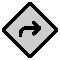 traffic sign duotone icon