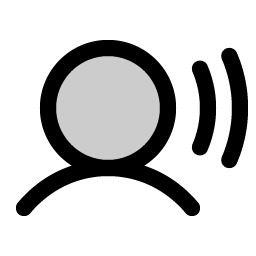 user sound duotone icon