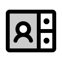 video conference duotone icon