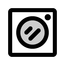 washing machine duotone icon