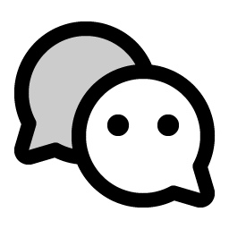 wechat logo duotone icon