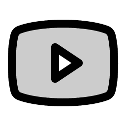 youtube logo duotone icon