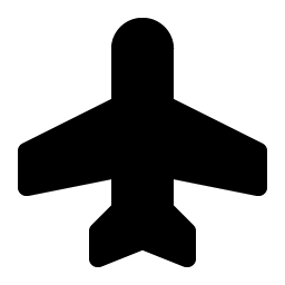 airplane fill icon