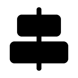 align center horizontal fill icon