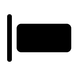 align left simple fill icon