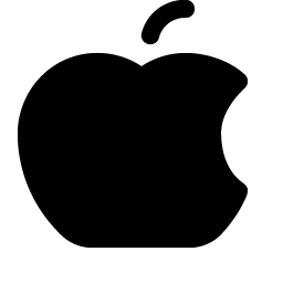 apple logo fill icon