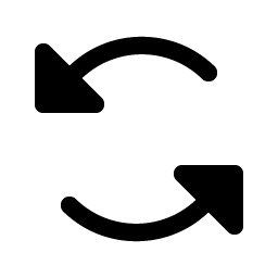 arrows counter clockwise fill icon