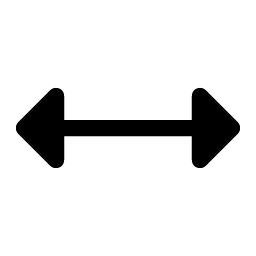 arrows horizontal fill icon