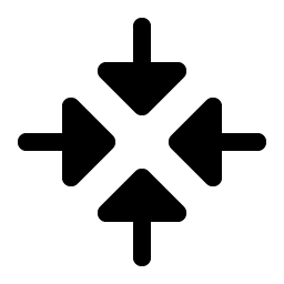 arrows in cardinal fill icon