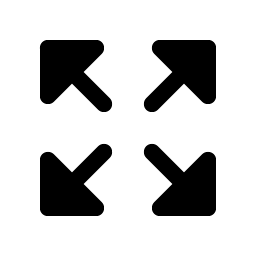 arrows out fill icon