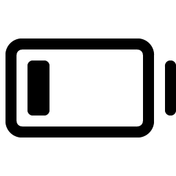 battery low fill icon