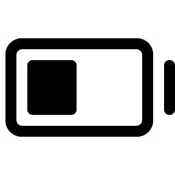 battery medium fill icon