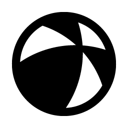 beach ball fill icon