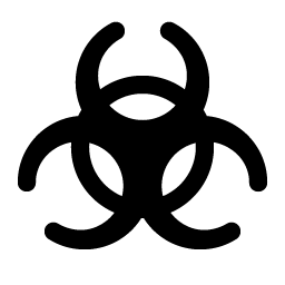 biohazard fill icon