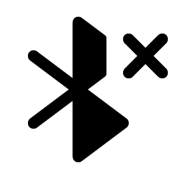 bluetooth x fill icon