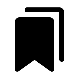 bookmarks simple fill icon
