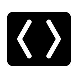 brackets angle fill icon