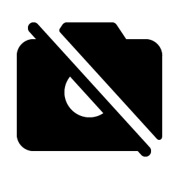 camera slash fill icon
