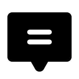 chat centered text fill icon