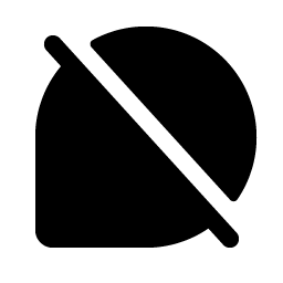 chat teardrop slash fill icon