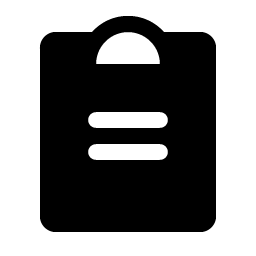 clipboard text fill icon