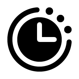 clock countdown fill icon