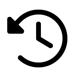 clock counter clockwise fill icon