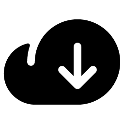 cloud arrow down fill icon