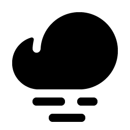 cloud fog fill icon