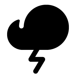 cloud lightning fill icon