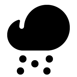 cloud snow fill icon