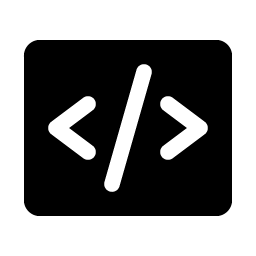 code fill icon