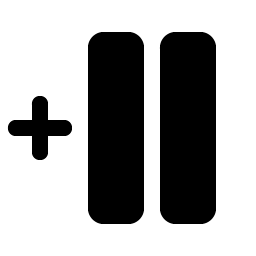 columns plus left fill icon