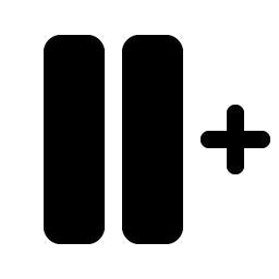 columns plus right fill icon