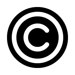 copyright fill icon