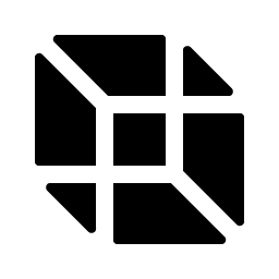 cube transparent fill icon