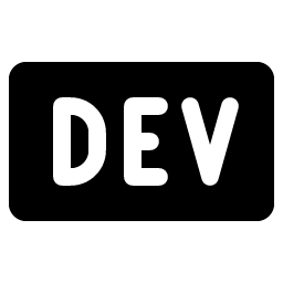 dev to logo fill icon