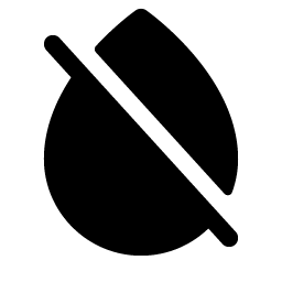 drop slash fill icon