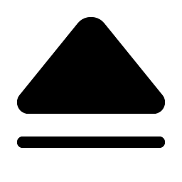 eject simple fill icon