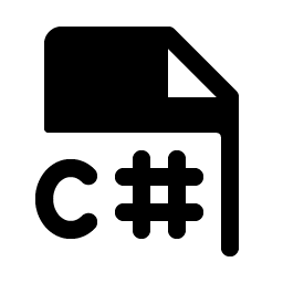 file c sharp fill icon