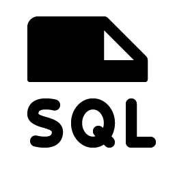 file sql fill icon