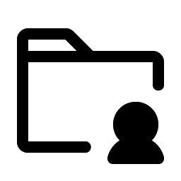 folder user fill icon