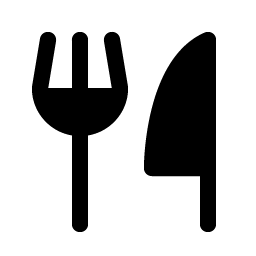fork knife fill icon