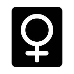 gender female fill icon