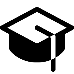 graduation cap fill icon
