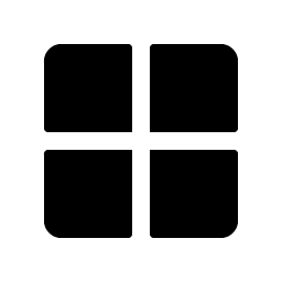 grid four fill icon