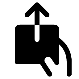 hand deposit fill icon