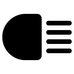 headlights fill icon
